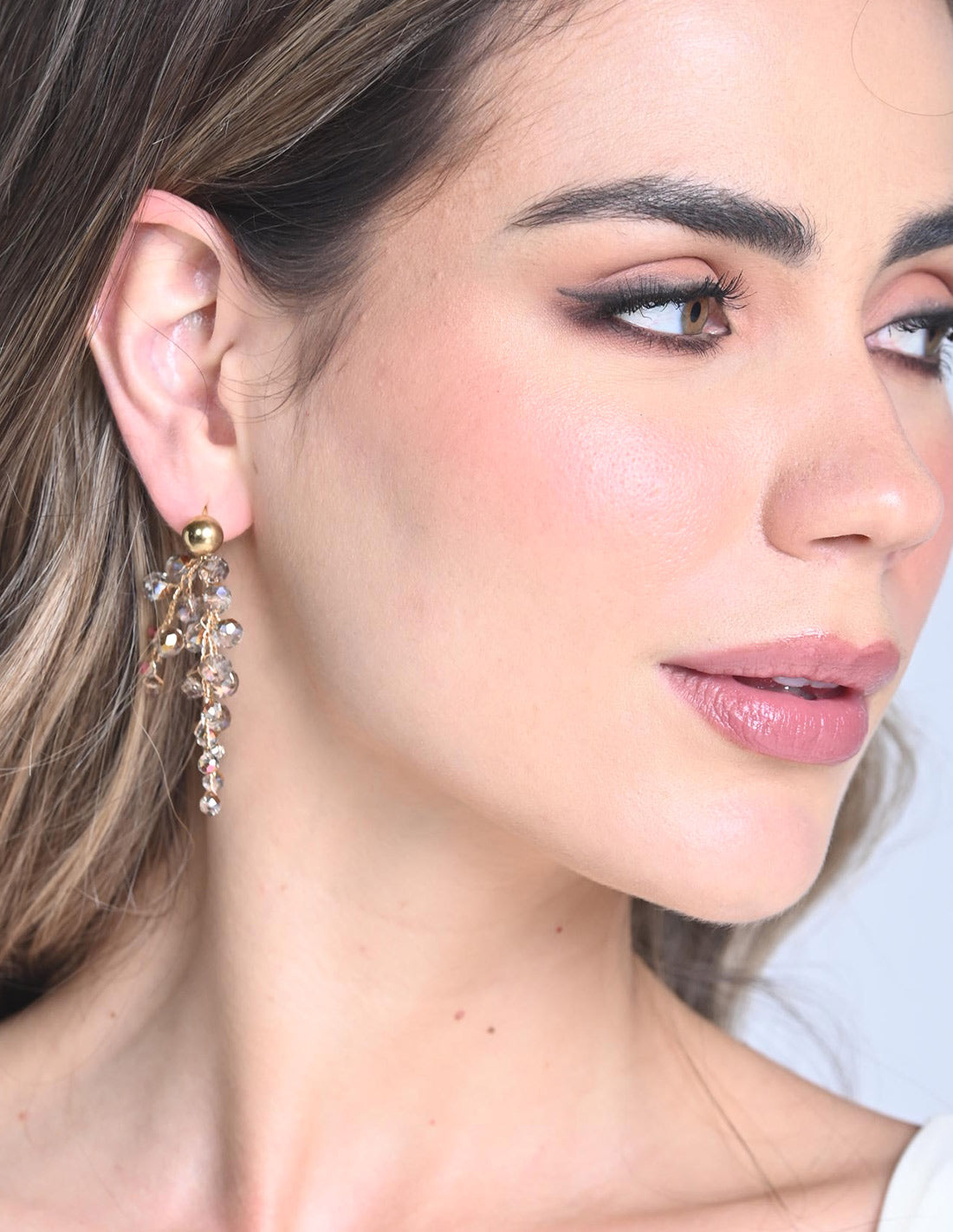 Elara Earring Ochre Tornasol. Earring In Ochre Tornasol