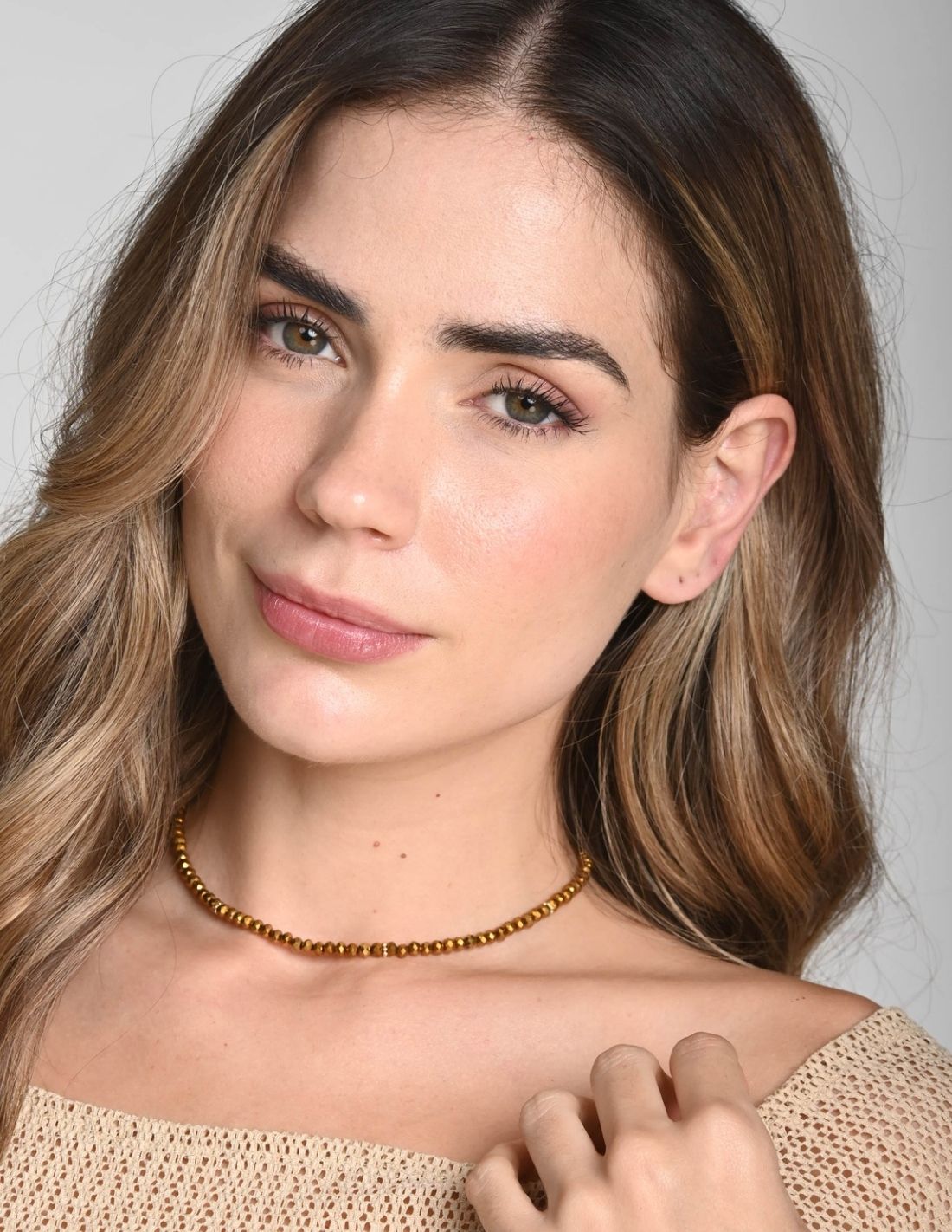 Kiran Choker Golden. Choker In Golden