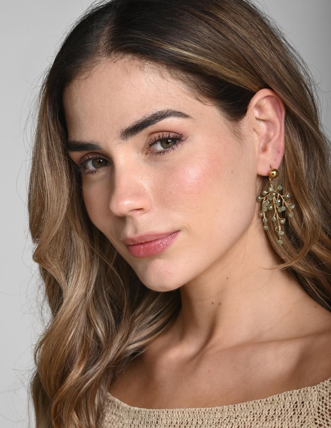 Elara Earring Mint Green. Earring In Mint Green