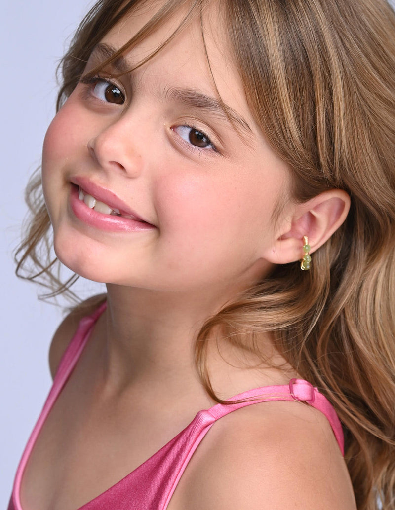 Eria Ear Cuff Lime Green. Ear Cuff In Lime Green
