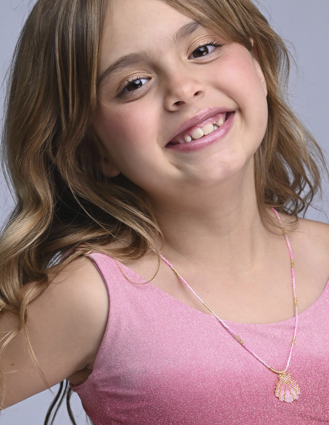 Caria Necklace Pink. Necklace In Pink