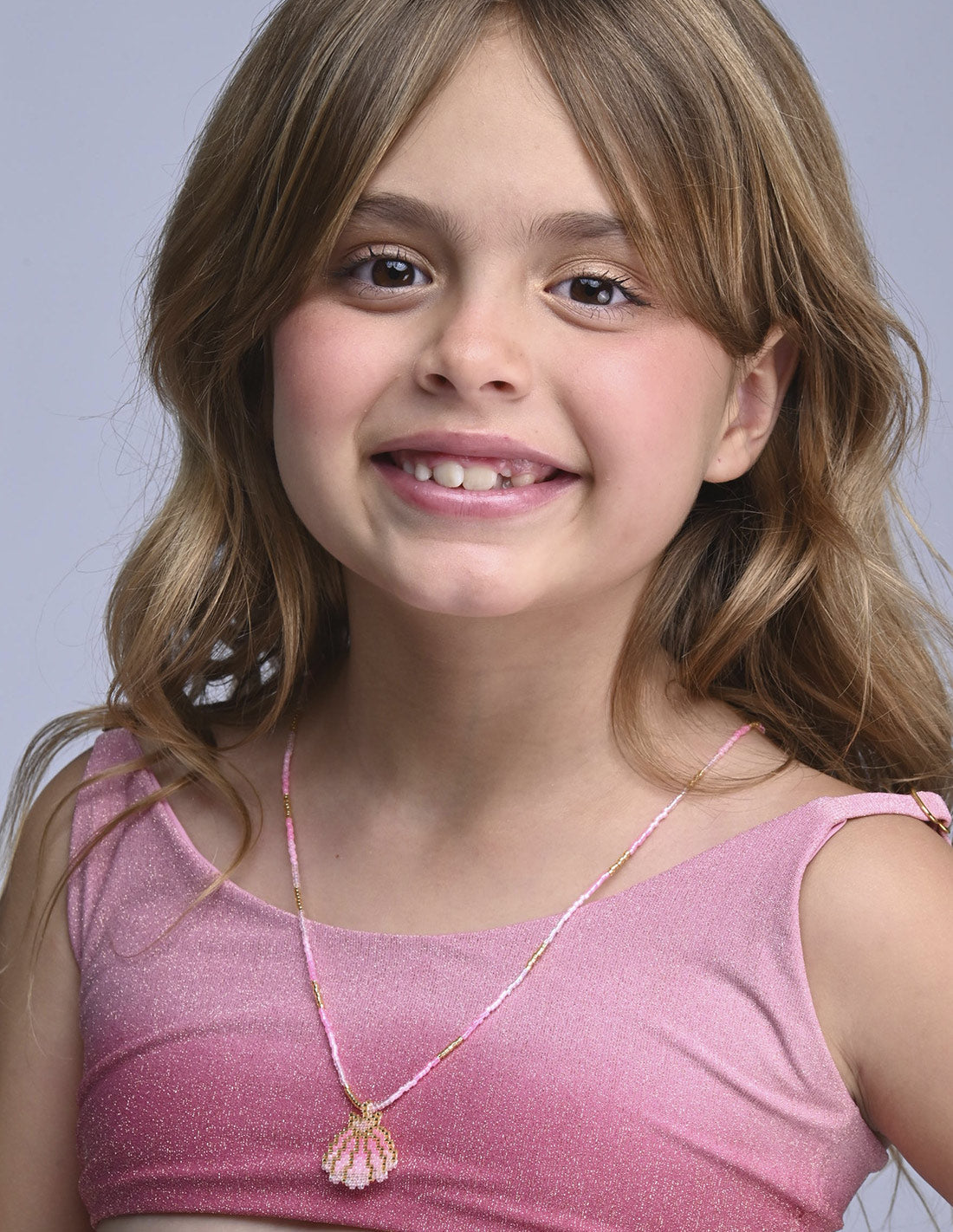 Caria Necklace Pink. Necklace In Pink