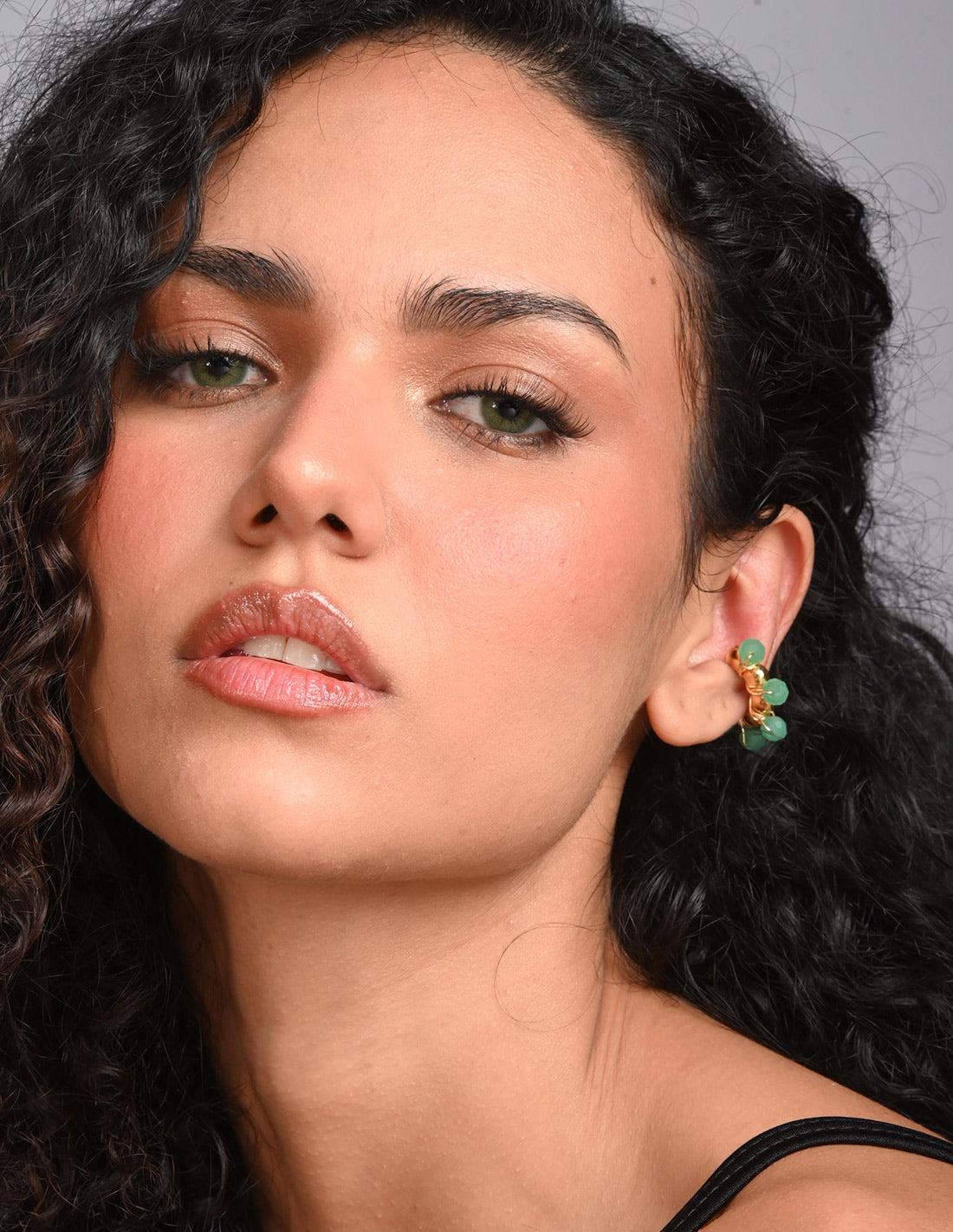Coil Murano Ear Cuff Mint Green. Ear Cuff In Mint Green