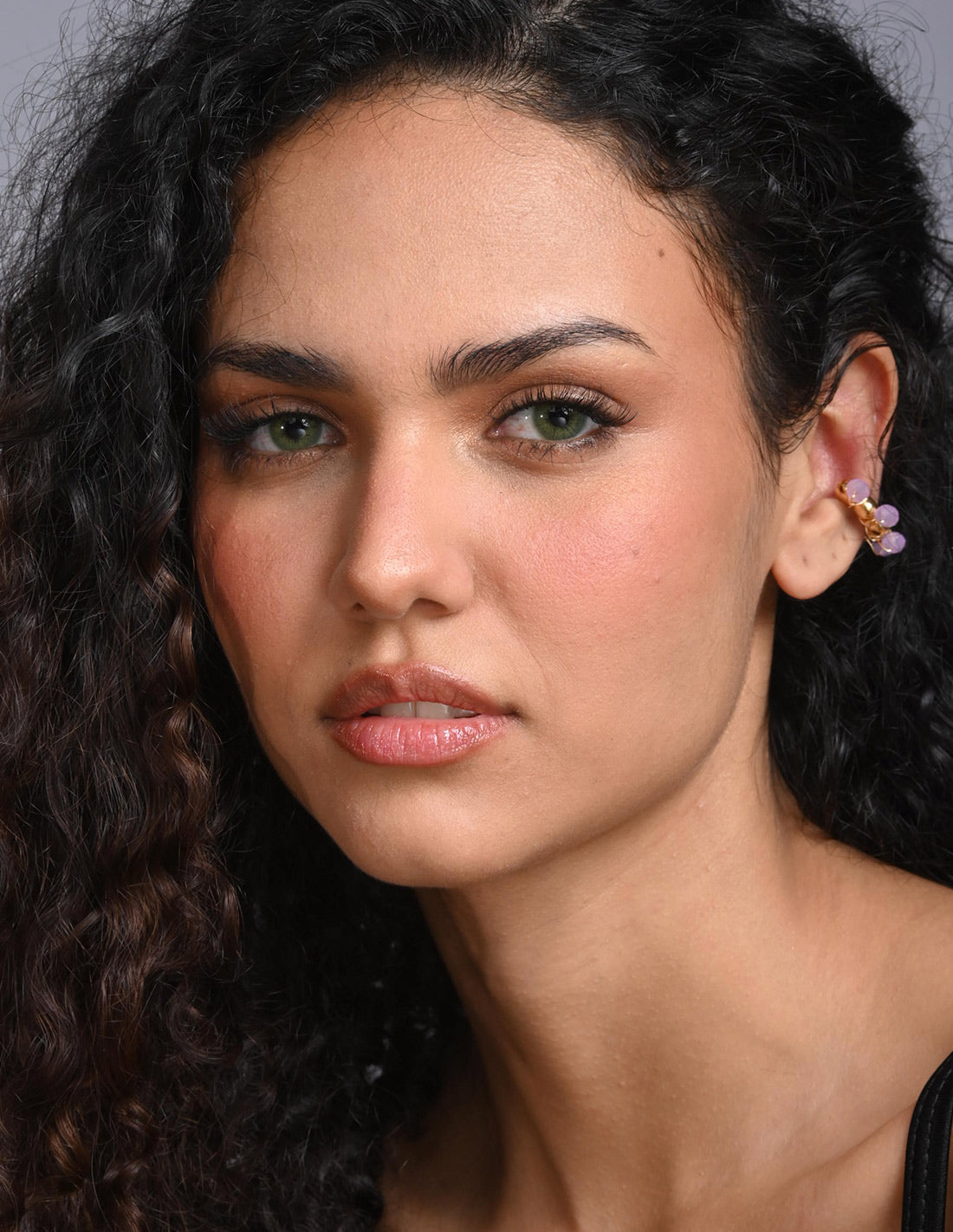 Coil Murano Ear Cuff Lilac. Ear Cuff In Lilac