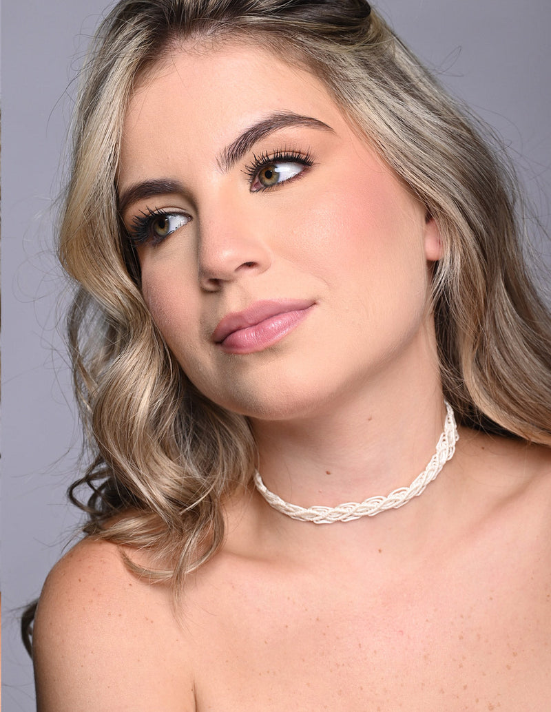 Corteza Choker Ivory. Choker In Ivory