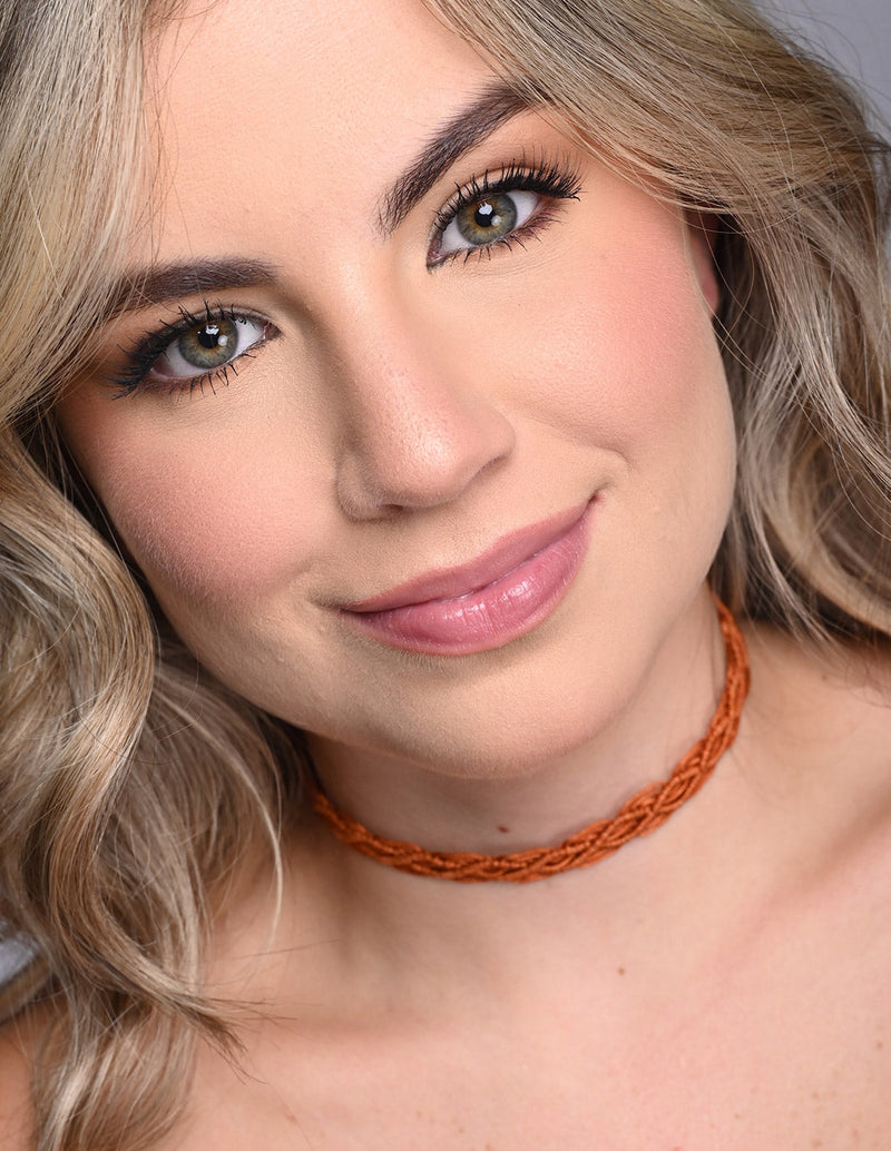 Corteza Choker Brown. Choker In Brown