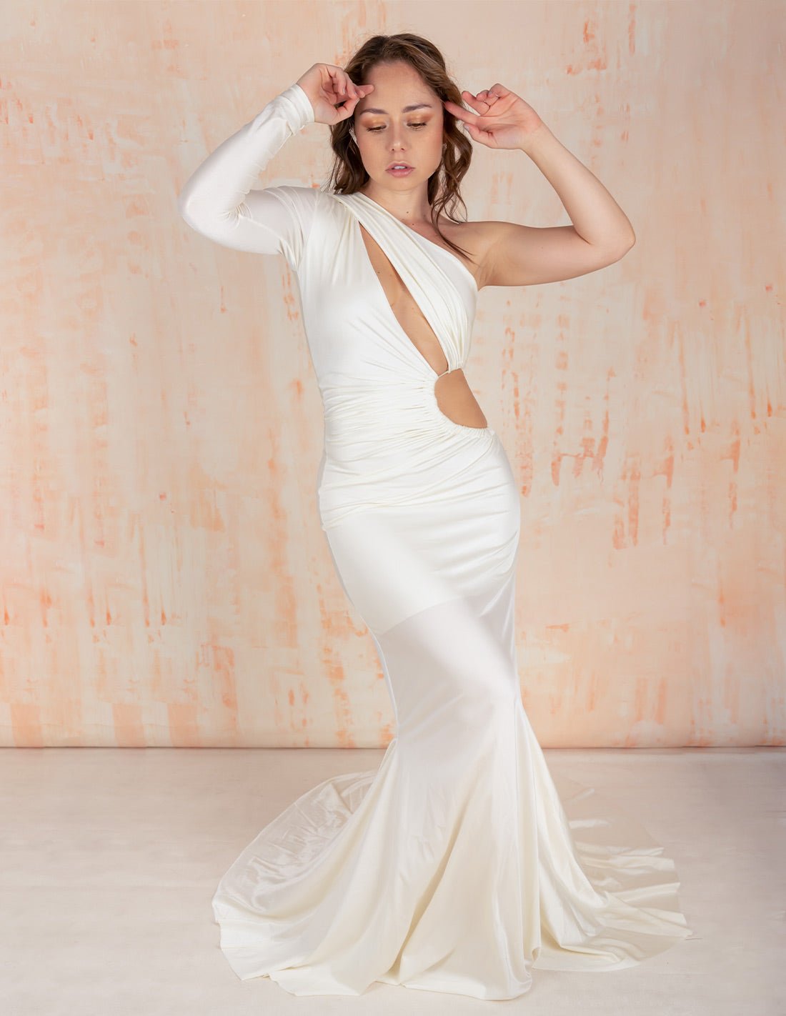 Aphrodite Dress Ivory - Dress - Entreaguas Wearable Art