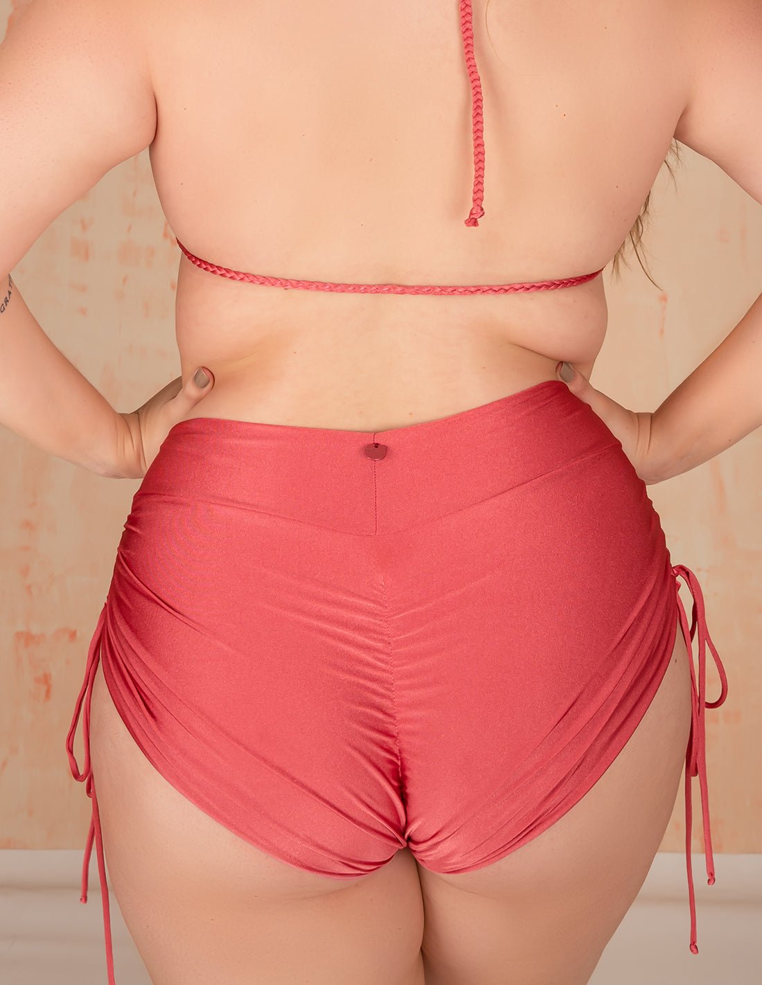 Chameleon Bottom Red Flower - Bottom - Entreaguas Wearable Art