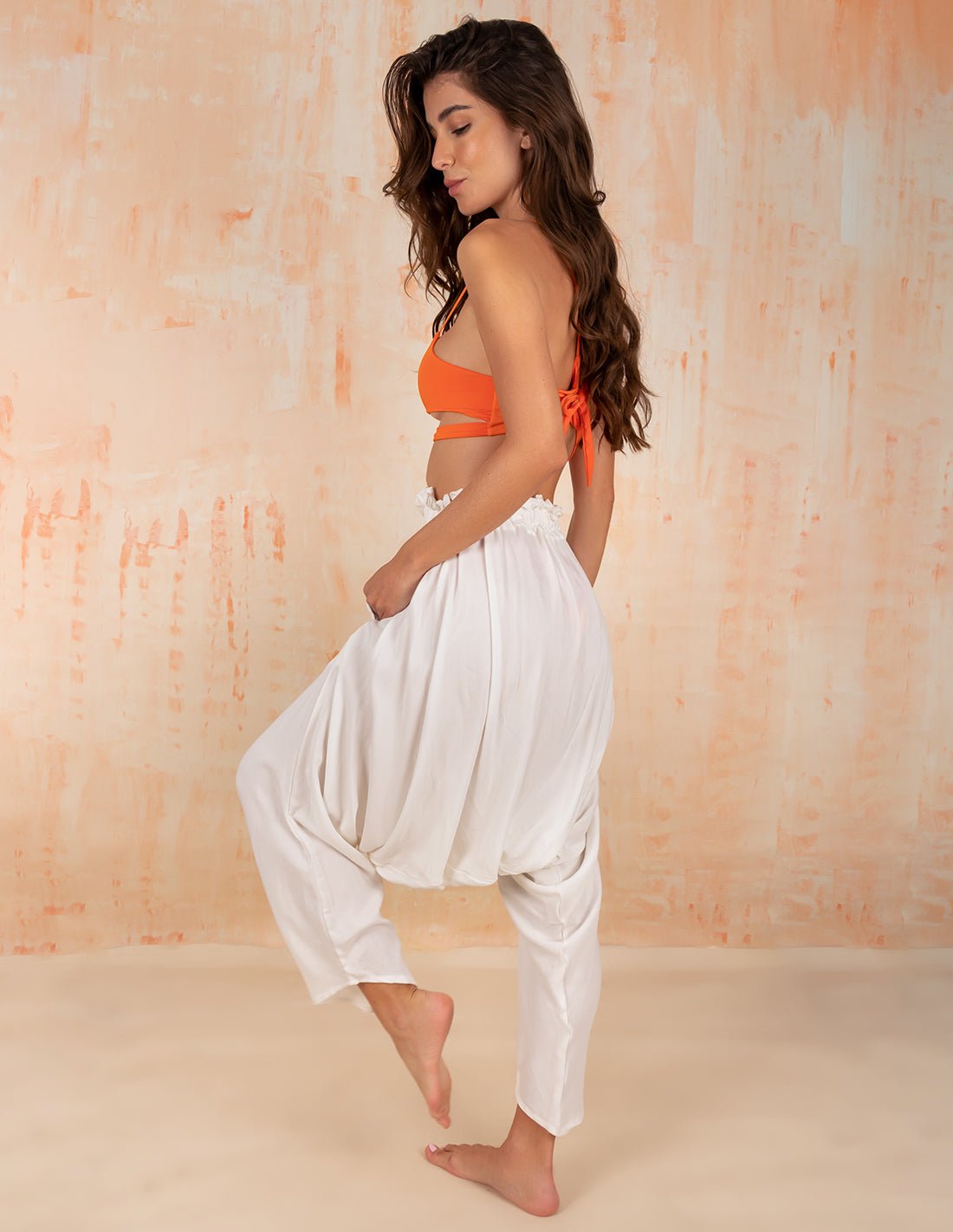 Flemish Pant Ivory. Beach Pant In Ivory. Entreaguas