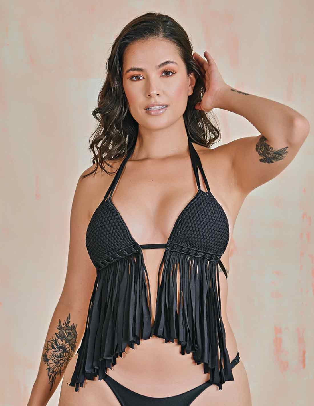 Honolulu Top Black - Top - Entreaguas Wearable Art