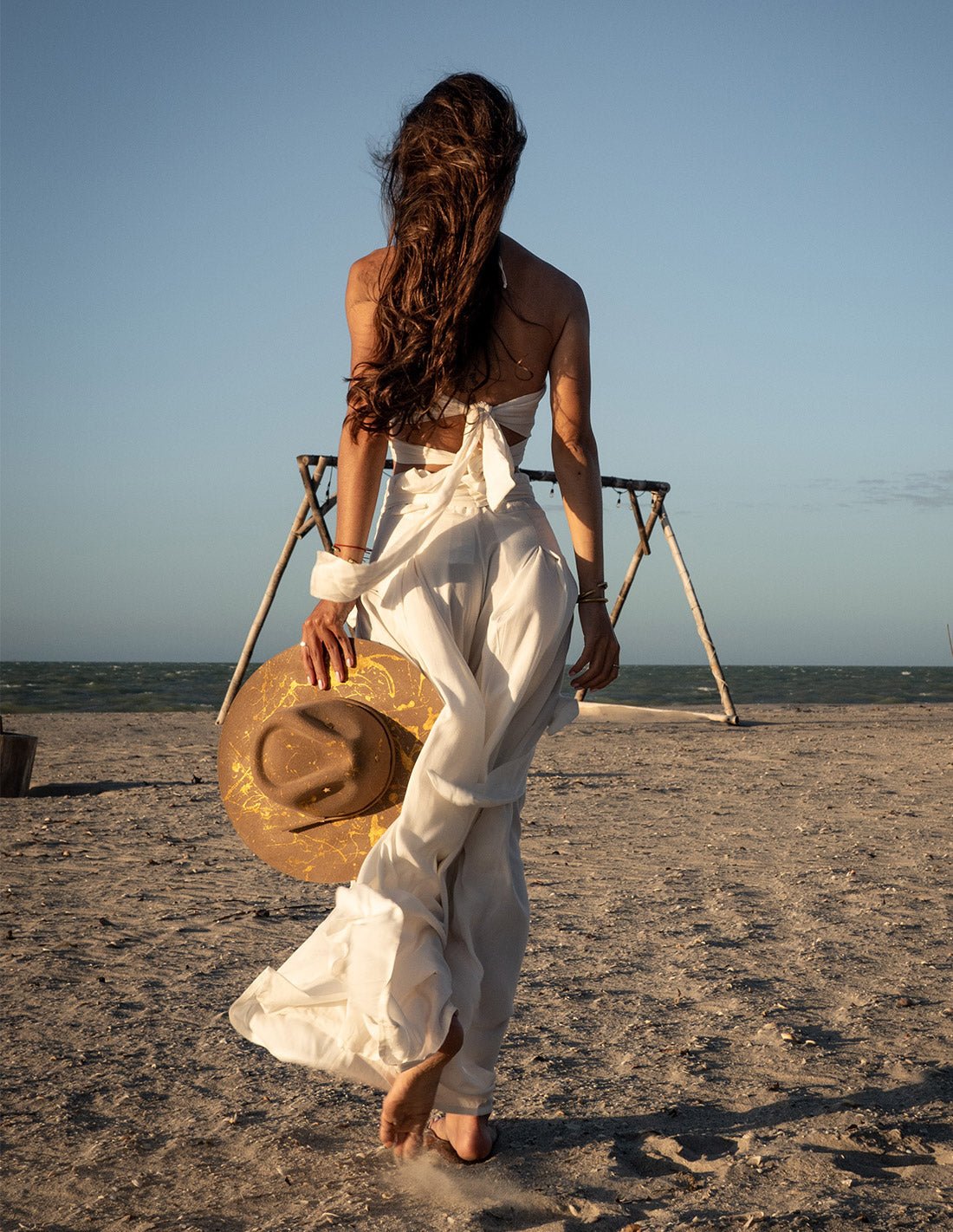 Hot Sand Top Ivory - Top - Entreaguas Wearable Art