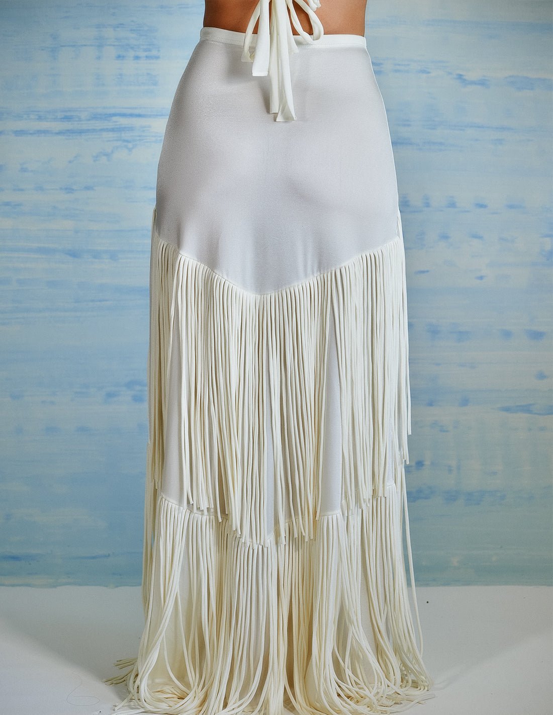 Rigel Skirt Ivory - Skirt - Entreaguas Wearable Art