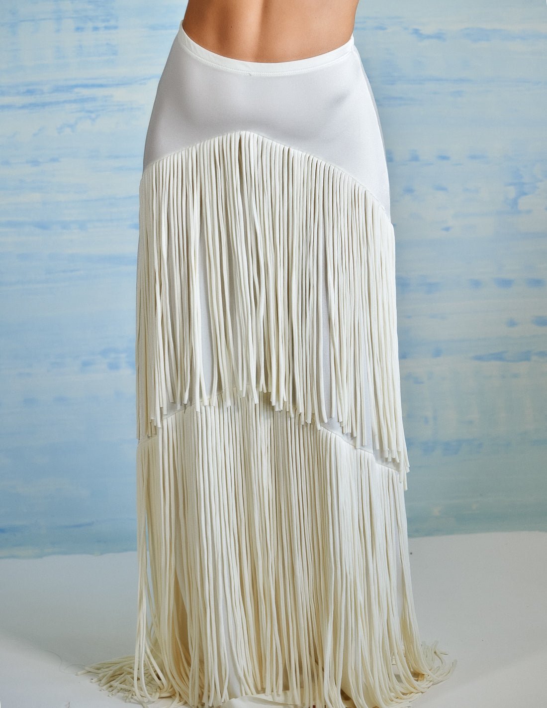 Rigel Skirt Ivory - Skirt - Entreaguas Wearable Art
