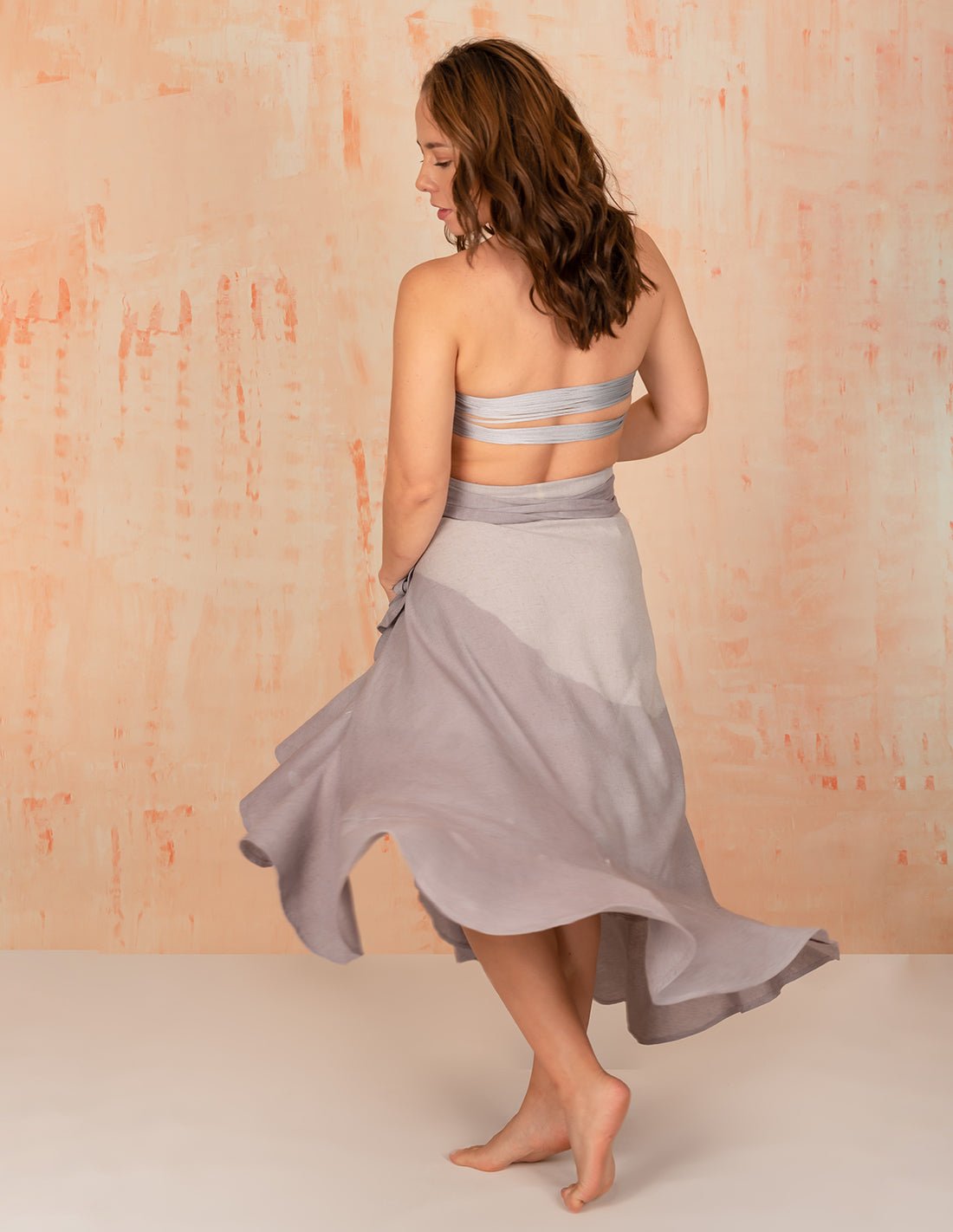 Wave Skirt Silver - Skirt - Entreaguas Wearable Art