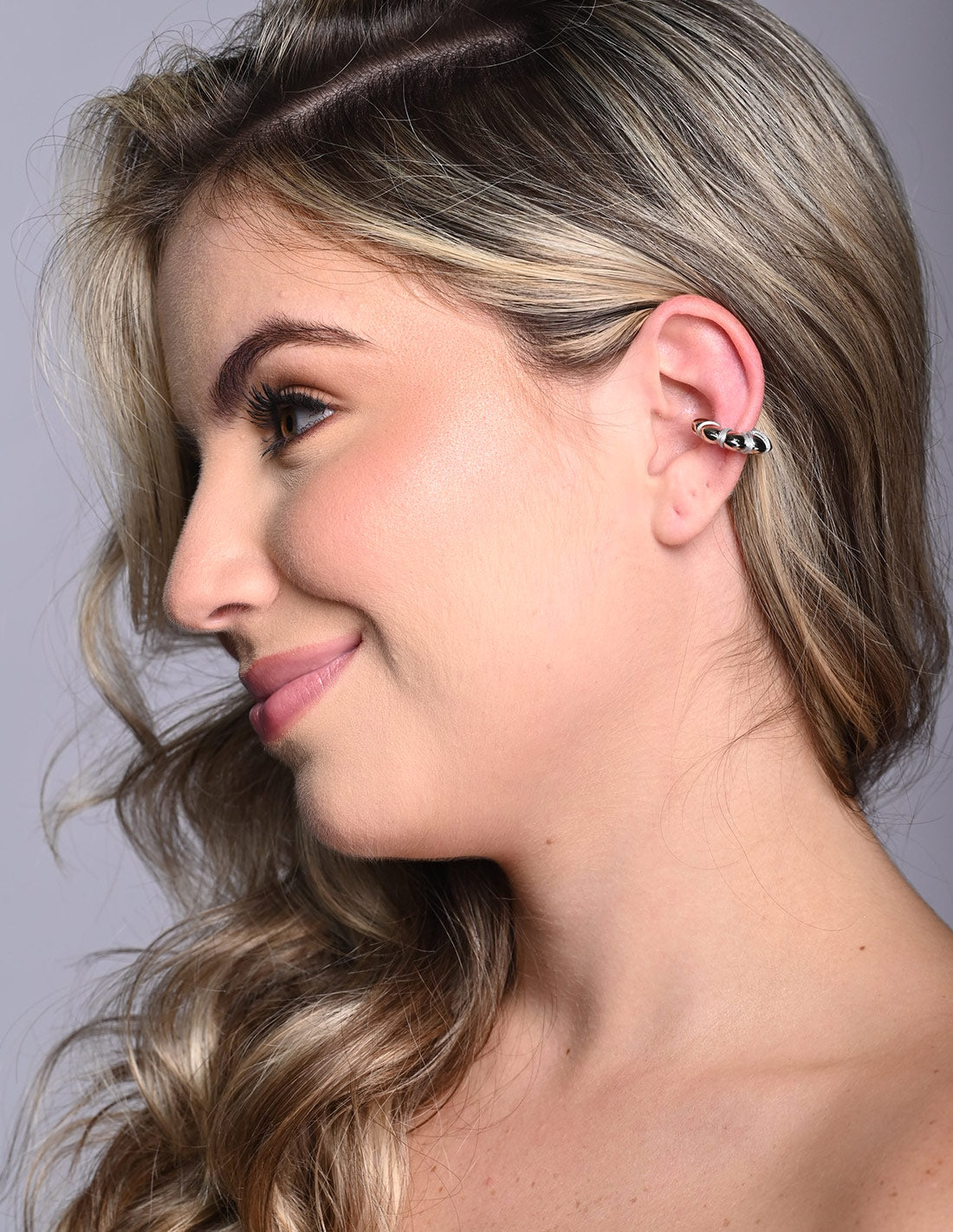 Cloud Ear Cuff Silver