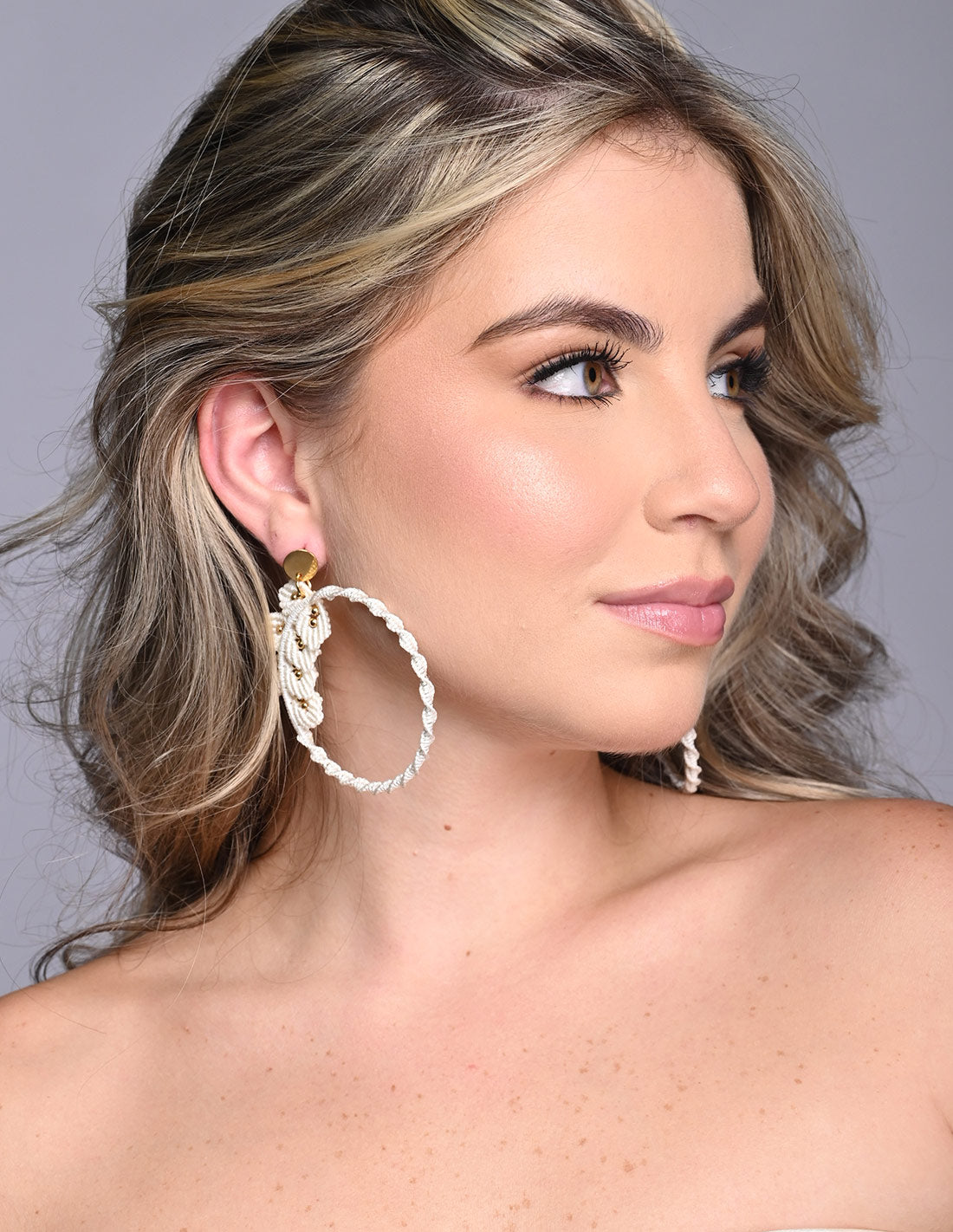 Flora Earring Ivory