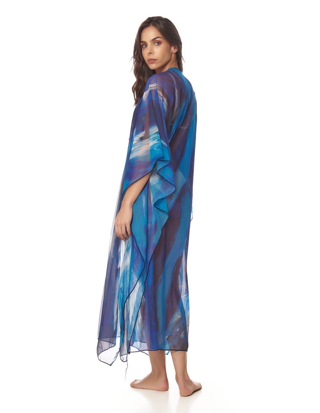 Fly Kimono Blue Sky. Beach Kimono In Blue Sky. Entreaguas