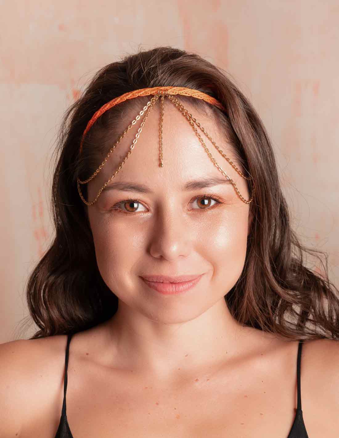 Corteza Chocker-Garter Orange. Chocker-Garter In Orange. Entreaguas