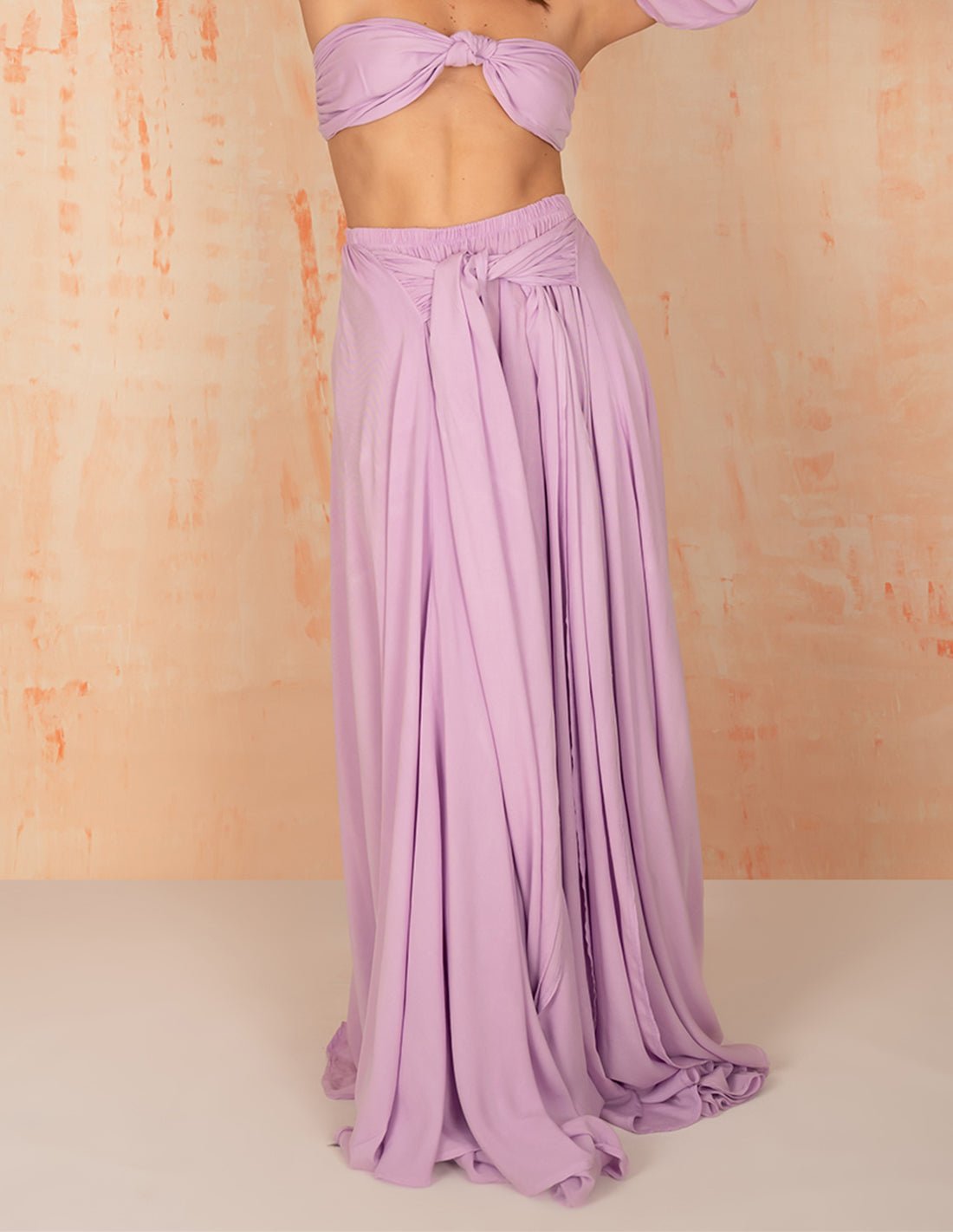 Waterfall Skirt Mind Purple - Skirt - Entreaguas Wearable Art